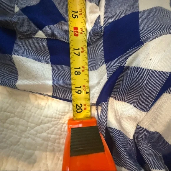 Blue and White Plaid Shirt - Picture 6 of 6